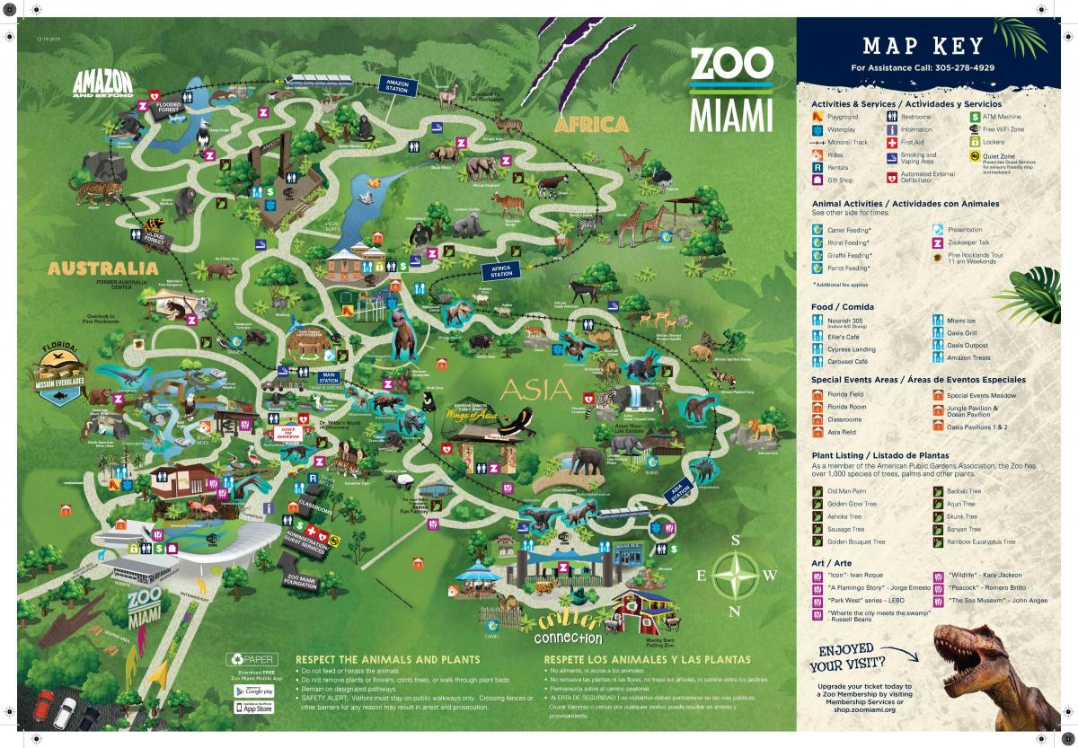 zoo Miami kaart bekijken