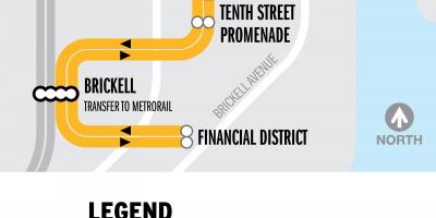 Metromover Miami kaart bekijken