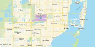 Kaart van Miami FL