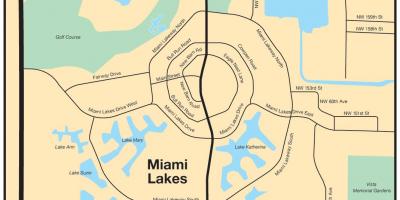 Kaart van Miami lakes