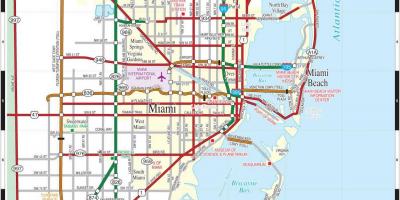 Tolwegen in Miami kaart bekijken