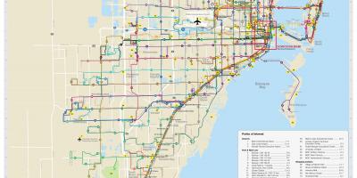 Miami openbaar vervoer kaart